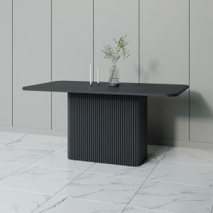 Обеденный стол TRUBIS Wood Rectangle 160 х 80 см, черный