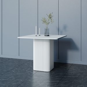 Обеденный стол TRUBIS Wood KVADRAT 90 х 90 см, белый