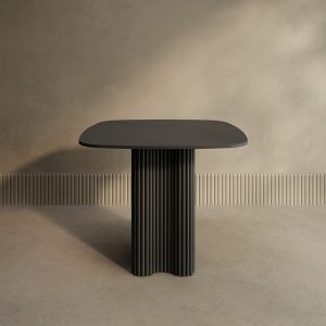 Обеденный стол TRUBIS Wood CLEVER 90 см, черный