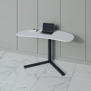 Рабочий стол PINGUM Wood белый/черный, 128 х 71.5 см