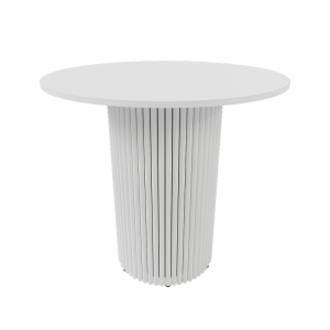 Обеденный стол TRUBIS Wood L D80 см, белый