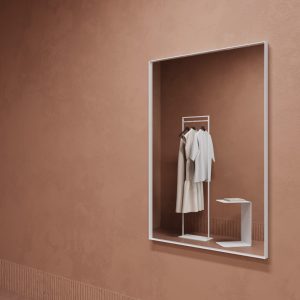 Зеркало в белой раме HALFEO S Slim, 120 х 80 см