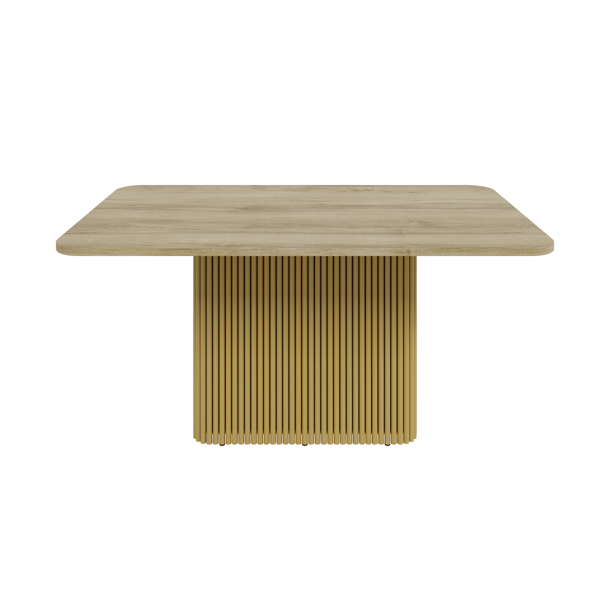Обеденный стол TRUBIS Wood Rectangle 160 х 80 см, орех/золотой