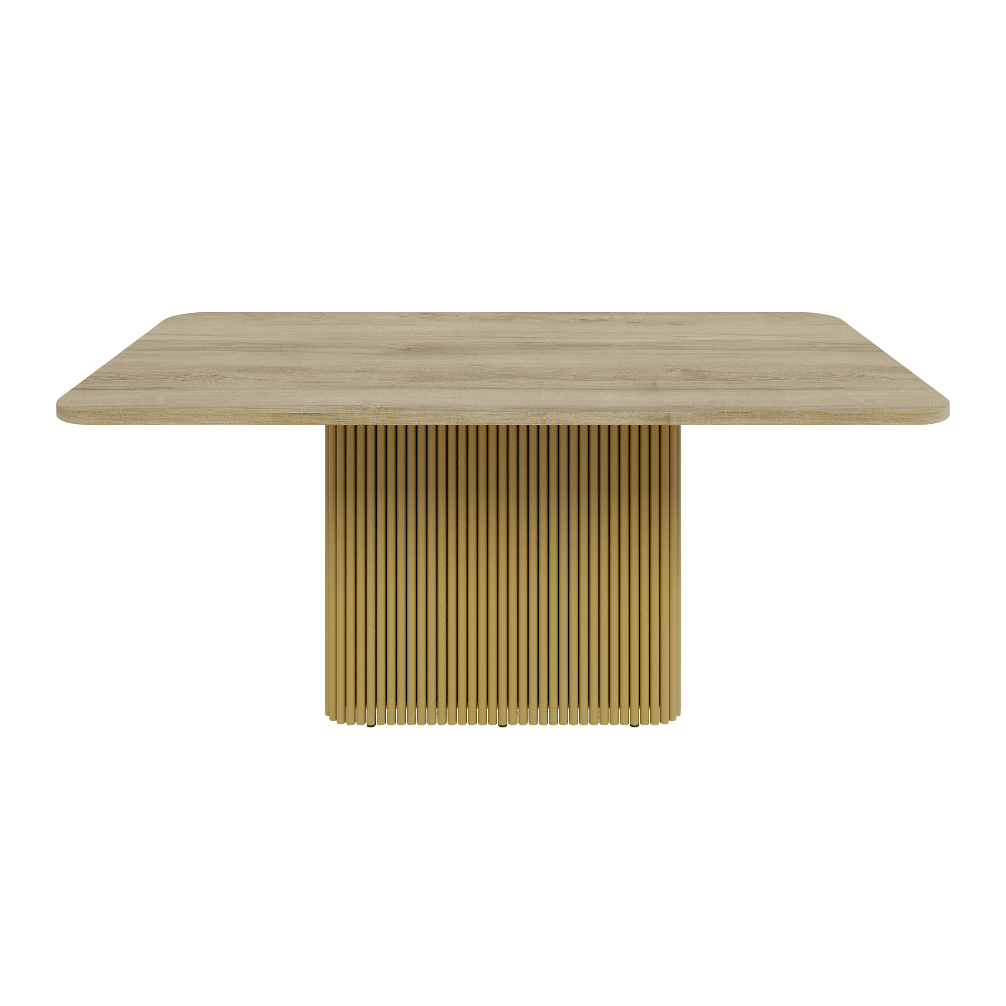 Обеденный стол TRUBIS Wood Rectangle 180 х 90 см, орех/золотой