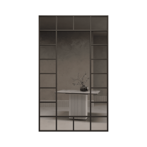 Зеркало-окно в черной раме WINDIX, 200 х 120 см
