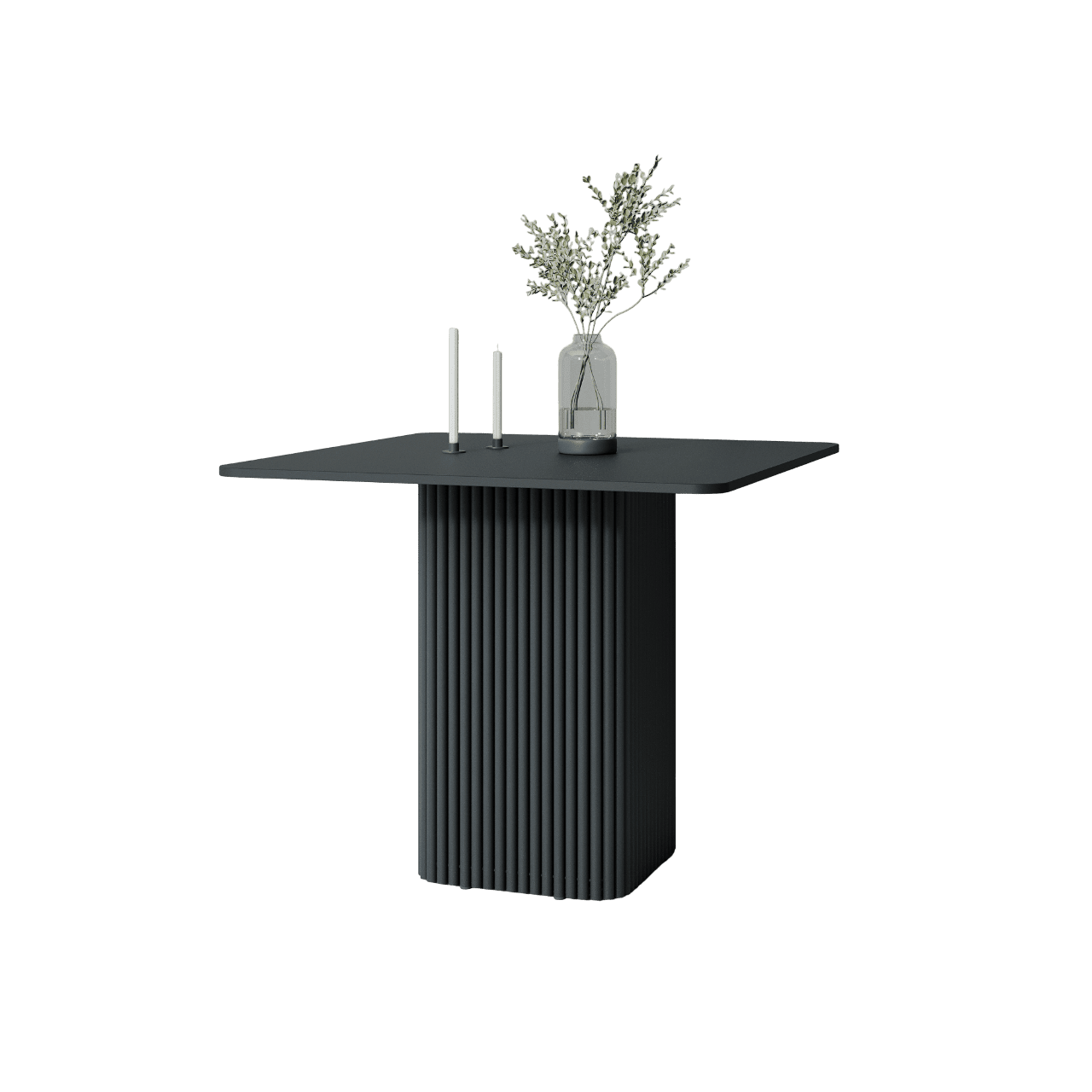 Обеденный стол TRUBIS Wood KVADRAT 90 х 90 см, черный