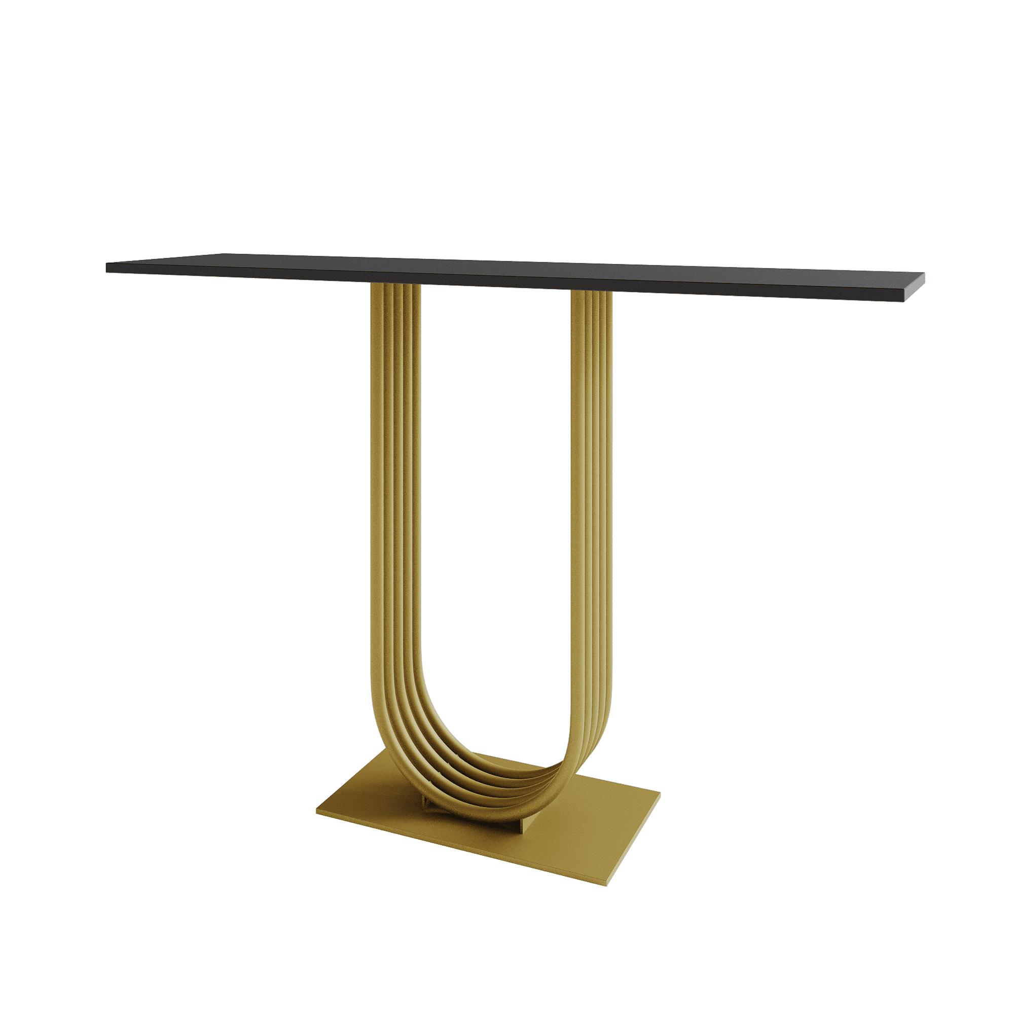 Консоль ARFEO 120 х 40 см, черный/золотой