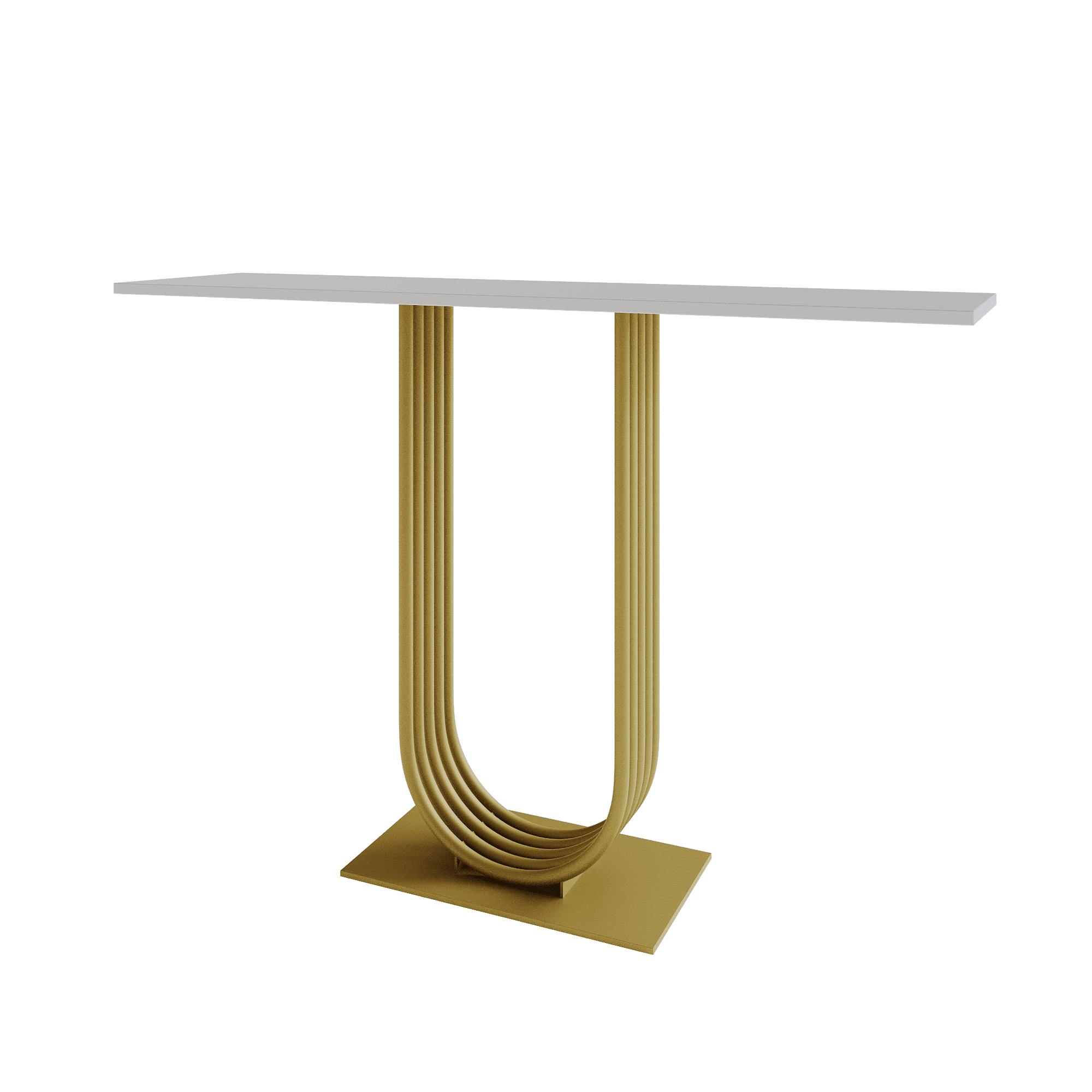 Консоль ARFEO 120 х 40 см, белый/золотой