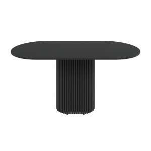 Обеденный стол TRUBIS Wood Oval 160 х 80 см, черный
