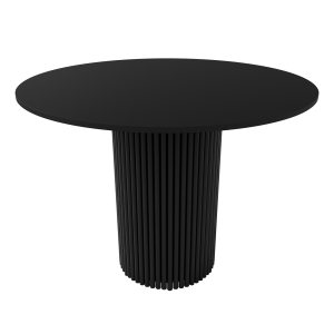 Обеденный стол TRUBIS Wood L D100 см, черный