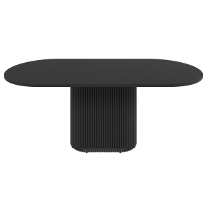 Обеденный стол TRUBIS Wood Oval 200 х 90 см, черный