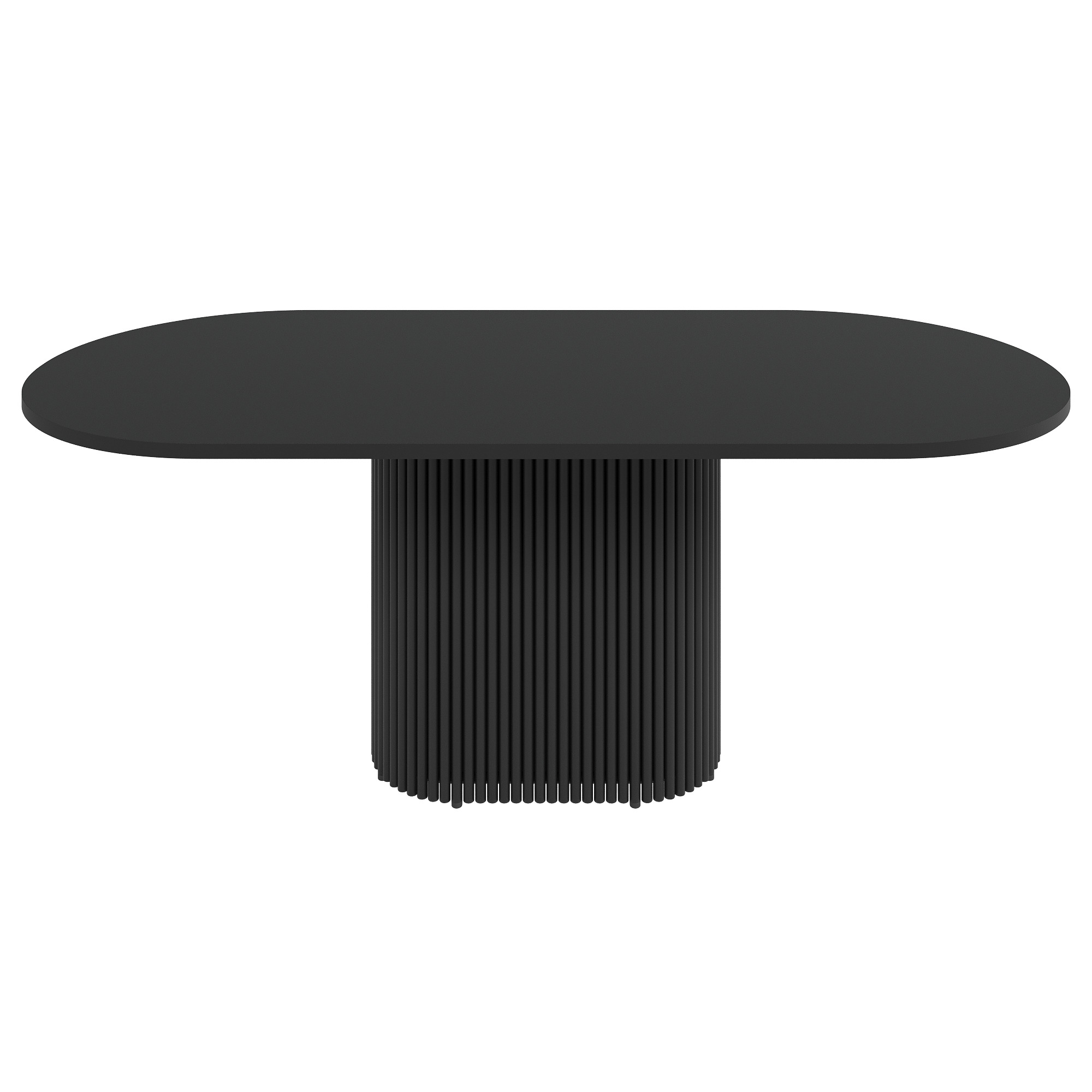 Обеденный стол TRUBIS Wood Oval 200 х 90 см, черный