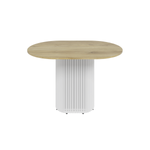 Обеденный стол TRUBIS Wood Oval 120 х 80 см, орех/белый