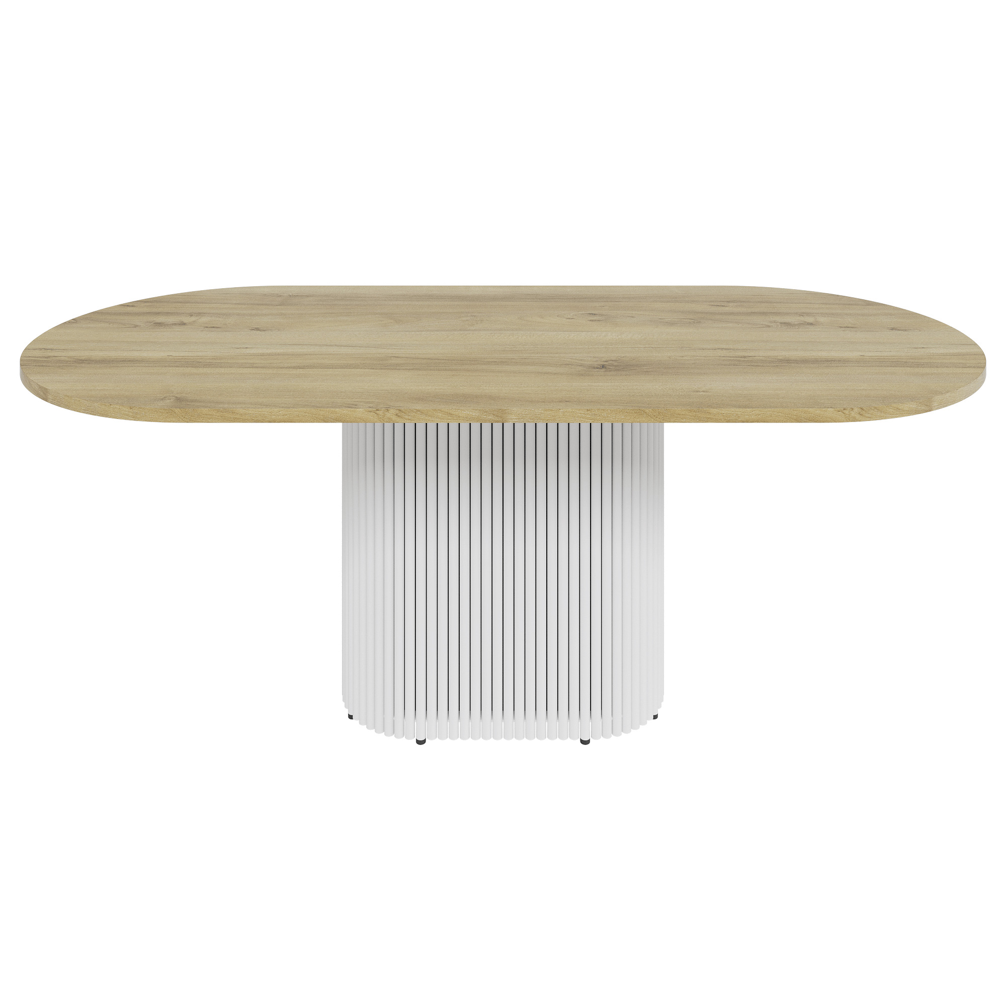 Обеденный стол TRUBIS Wood Oval 200 х 90 см, орех/белый