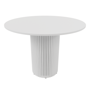 Обеденный стол TRUBIS Wood L D100 см, белый