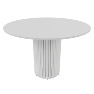 Обеденный стол TRUBIS Wood L D110 см, белый