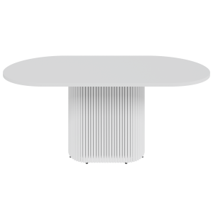Обеденный стол TRUBIS Wood Oval 180 х 90 см, белый