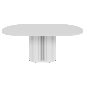 Обеденный стол TRUBIS Wood Oval 200 х 90 см, белый