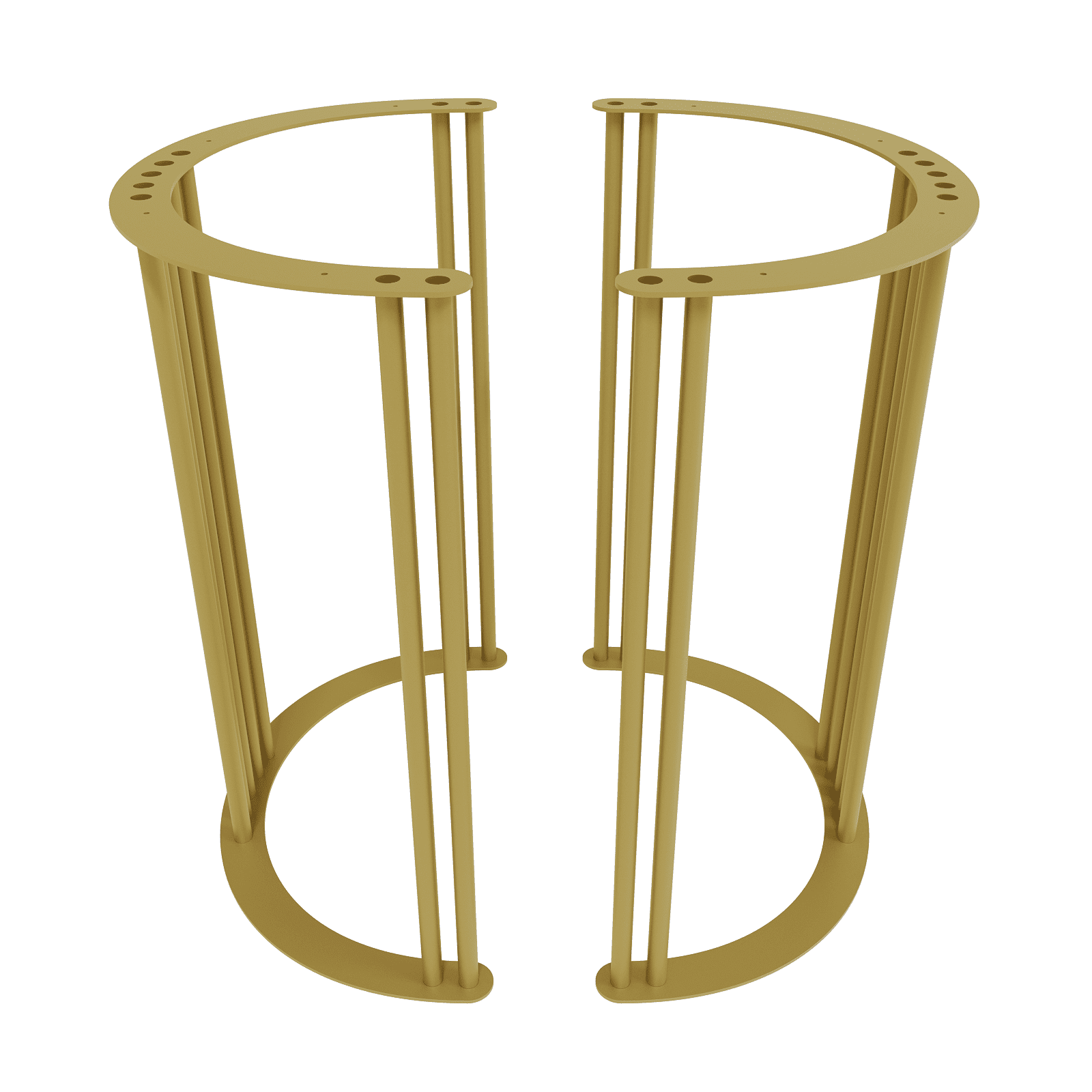 Подстолье золотое VIOLURх2, 60 х 32.5 см