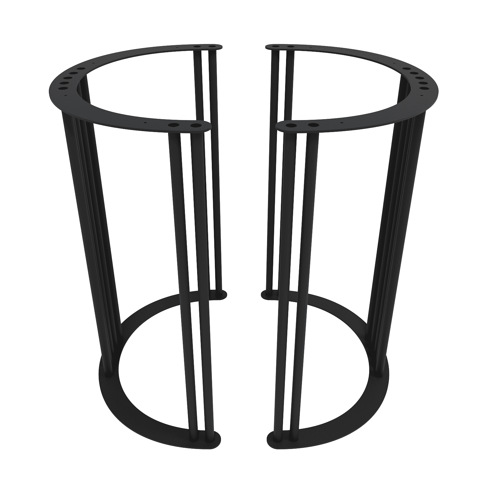 Подстолье черное VIOLURх2, 60 х 32.5 см