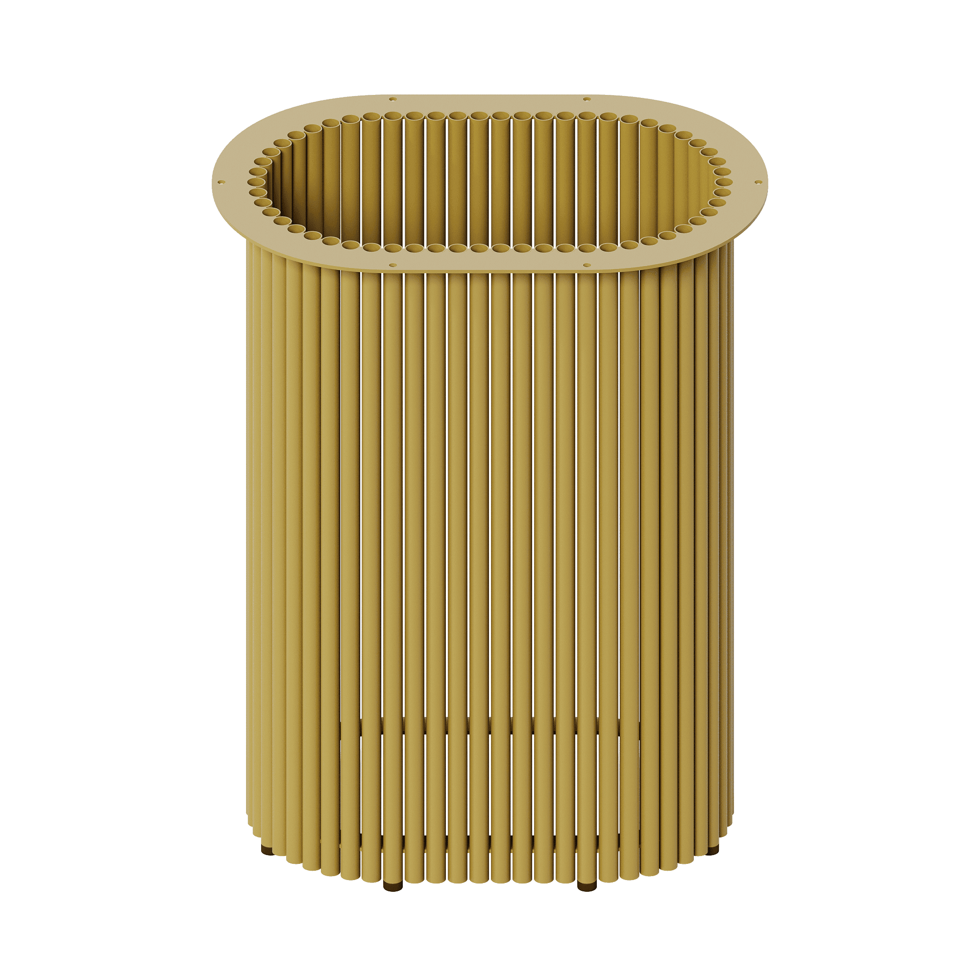 Подстолье золотое TRUBIS Ellipse, 50 х 30 см