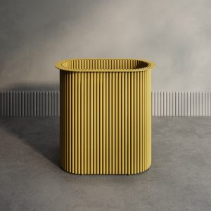 Подстолье золотое TRUBIS Oval, 70 х 35 см