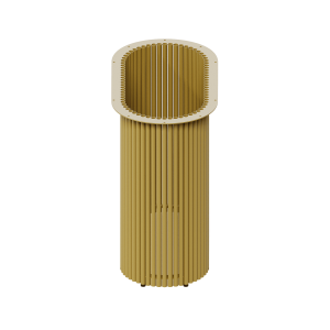 Подстолье золотое TRUBIS Oval, 70 х 35 см