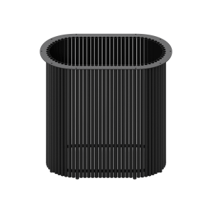 Подстолье черное TRUBIS Oval, 70 х 35 см