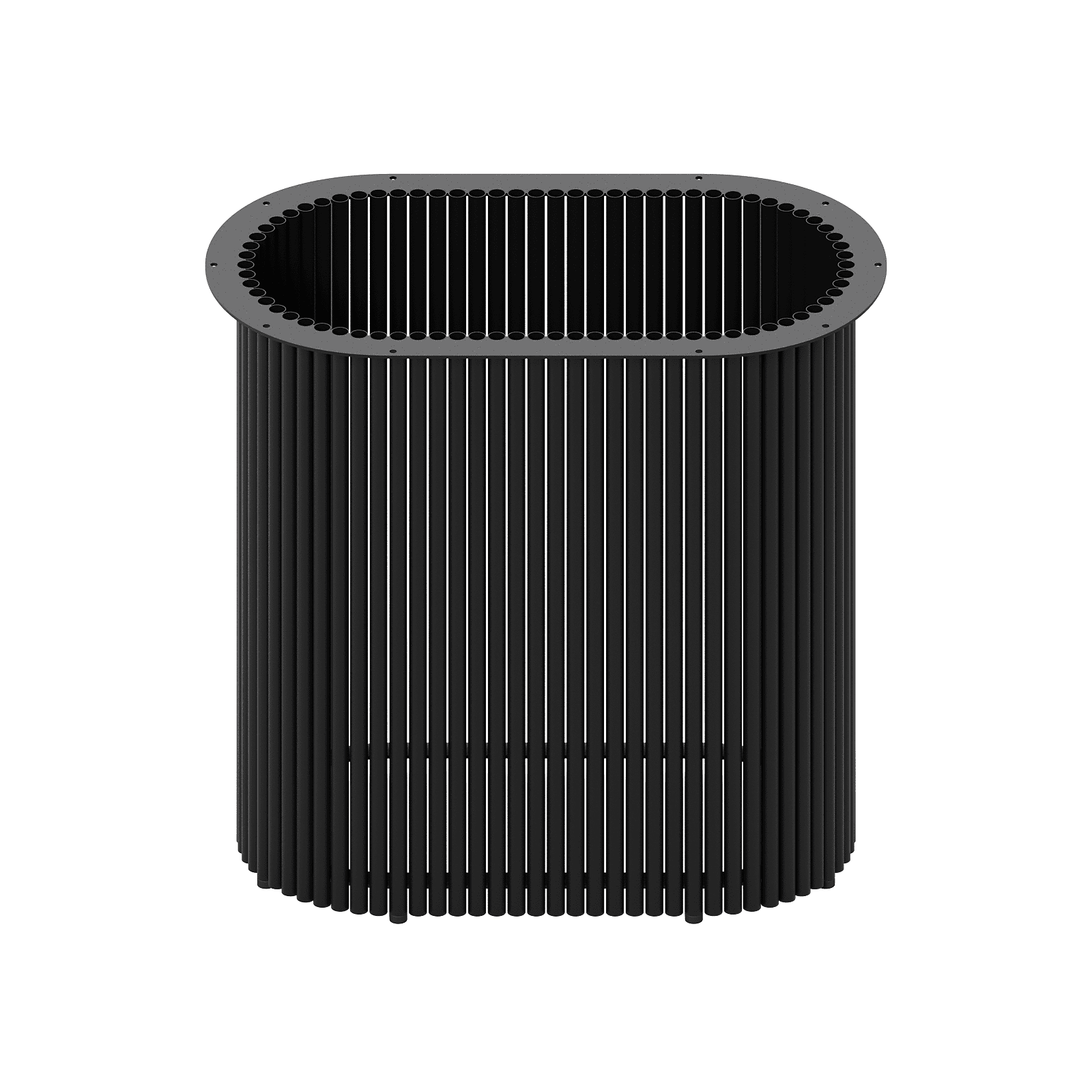 Подстолье черное TRUBIS Oval, 70 х 35 см