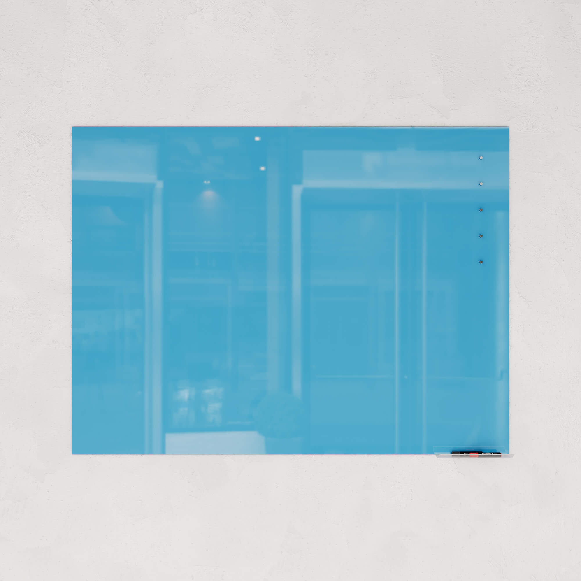 Магнитно-маркерная доска синяя 90 x 120 см